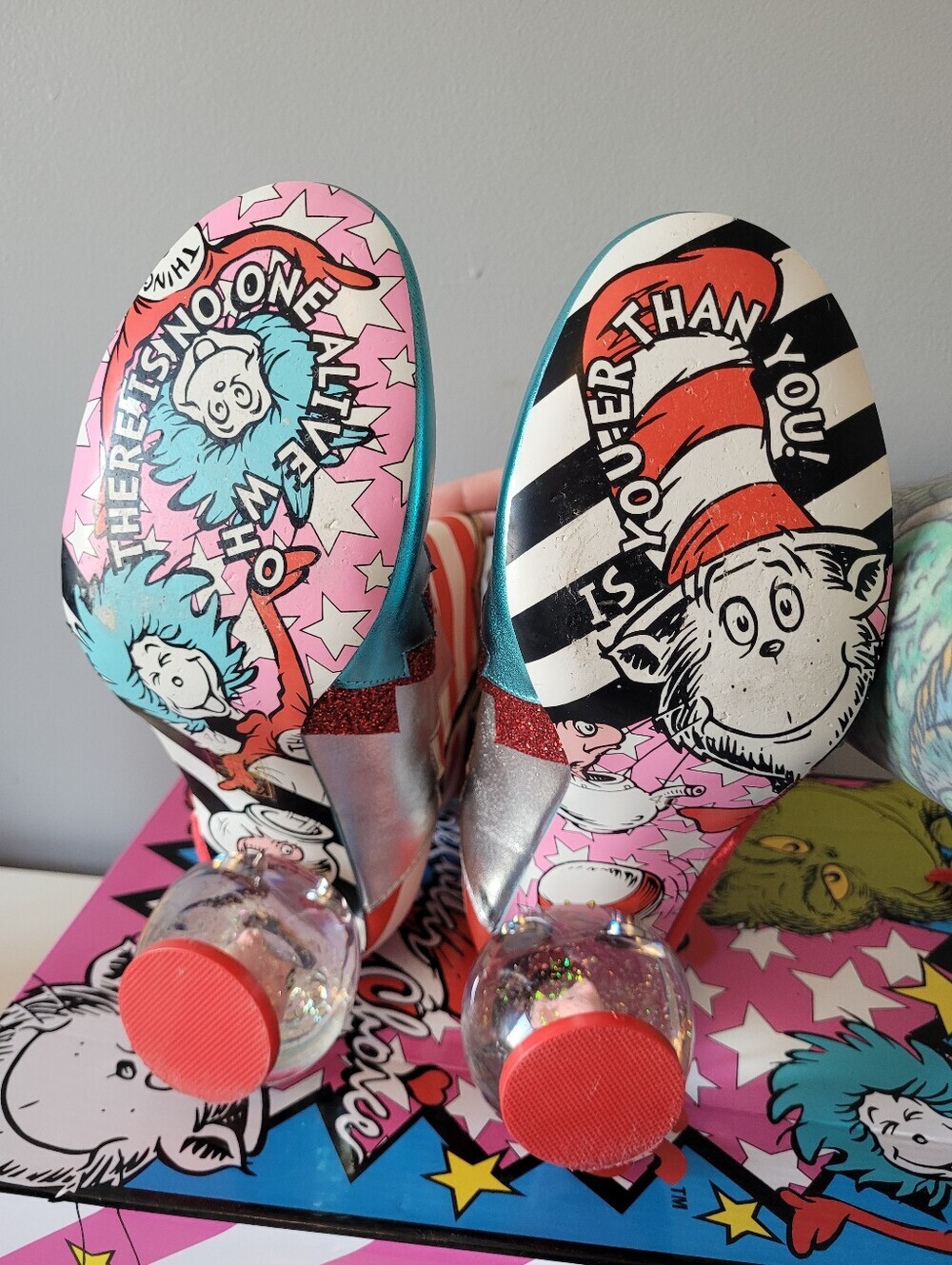 Irregular Choice x Dr. Seuss Up Up Up With A Fish Boots, Size 40 - Picture 15 of 16